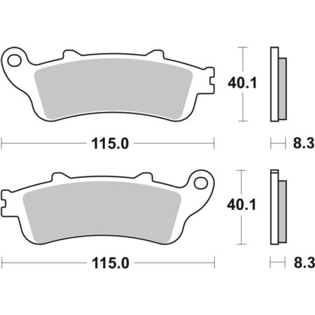 Klocki hamulcowe SBS STREET HONDA VT 750