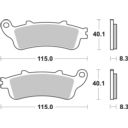 Klocki hamulcowe SBS STREET HONDA VT 750