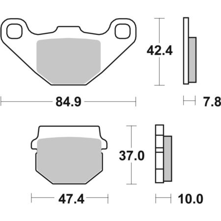 Klocki hamulcowe SBS SCOOTER DAELIM ALTINO 125