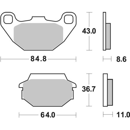 Klocki hamulcowe SBS SCOOTER HONDA NES 125