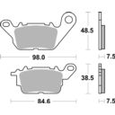 Klocki hamulcowe SBS SCOOTER HONDA FES 125
