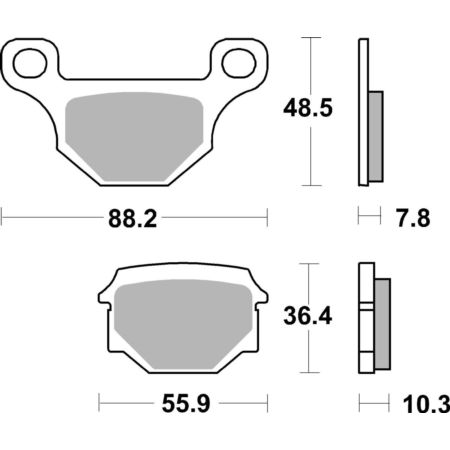Klocki hamulcowe SBS SCOOTER HONDA ADV 350