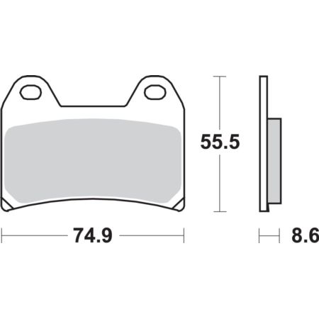 Klocki hamulcowe SBS STREET FANTIC XE 125
