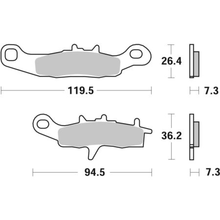 Klocki hamulcowe SBS OFFROAD POLARIS ATP 330