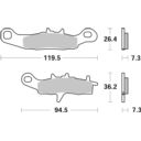 Klocki hamulcowe SBS OFFROAD POLARIS ATP 330