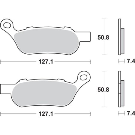 Klocki hamulcowe SBS STREET EXCEL HARLEY FLD 1690