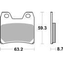 Klocki hamulcowe SBS STREET EXCEL HONDA FJS 400
