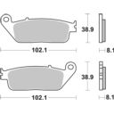 Klocki hamulcowe SBS SCOOTER APRILIA RSV4 1000
