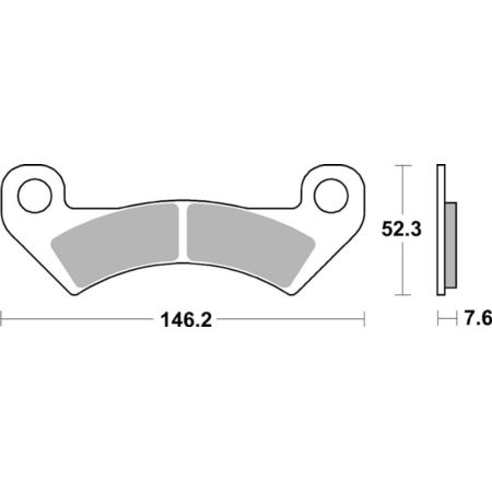 Klocki hamulcowe SBS ATS KAWASAKI EX 400