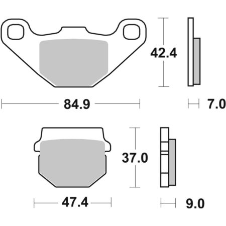 Klocki hamulcowe SBS OFF ROAD APRILIA RS 125