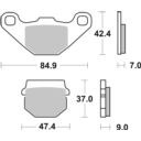 Klocki hamulcowe SBS OFF ROAD APRILIA RS 125