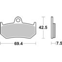 Klocki hamulcowe SBS STREET AGUSTA BRUTALE 1078