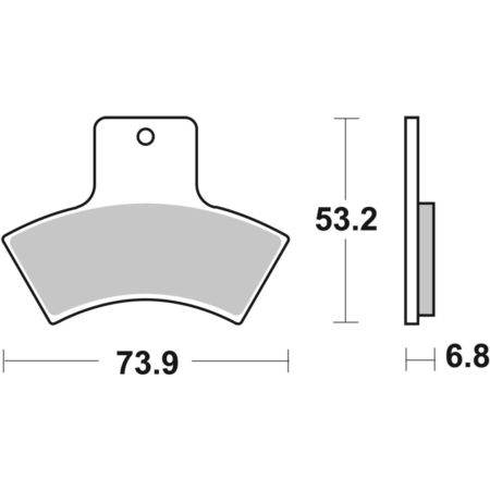 Klocki hamulcowe SBS ATS YAMAHA XP 500