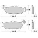 Klocki hamulcowe SBS STREET EXCEL APRILIA PEGASO