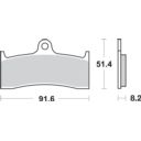 Klocki hamulcowe SBS STREET EXCEL YAMAHA BT 1100