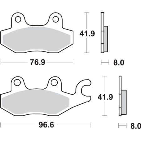 Klocki hamulcowe SBS STREET ARCTIC CAT 400