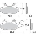 Klocki hamulcowe SBS STREET ARCTIC CAT 400