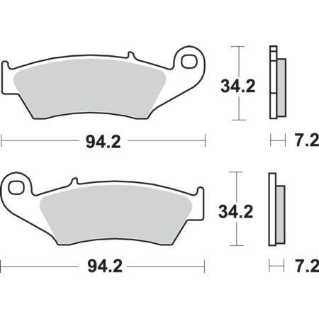 Klocki hamulcowe SBS STREET HARLEY FLD 1690