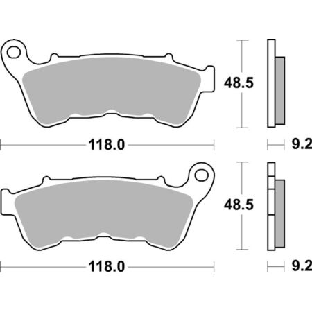 Klocki hamulcowe SBS AMERICAN V-TWIN YAMAHA MT-03