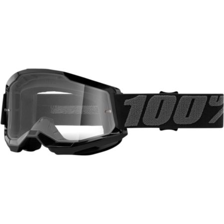 Gogle 100% STRATA 2 black clear + Zrywki RNR