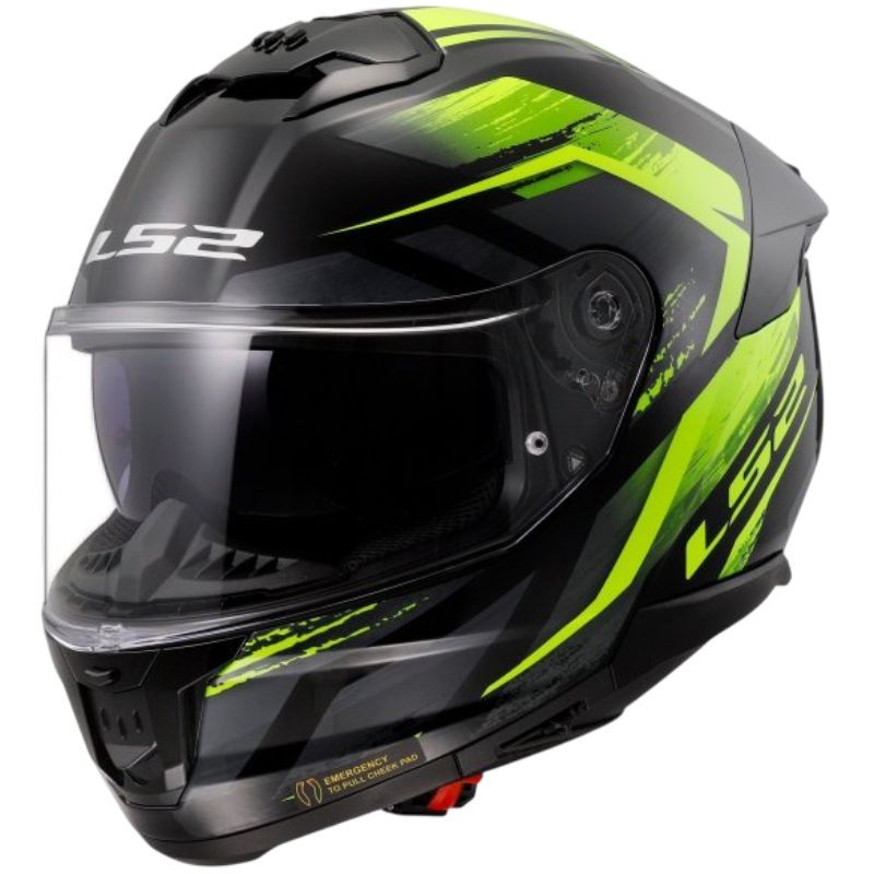 Kask LS2 FF808 stream II fury black h-v yel-06 XS