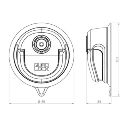 QUAD LOCK  Podstawa przyssawka II gat