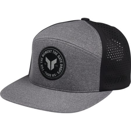 Czapka z daszkiem THOR BADGE HTR gray/black