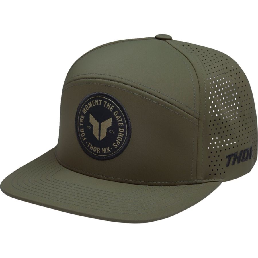 Czapka z daszkiem THOR BADGE HTR olive