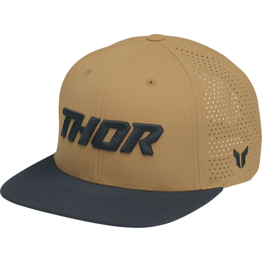Czapka z daszkiem THOR CORP caramel/black