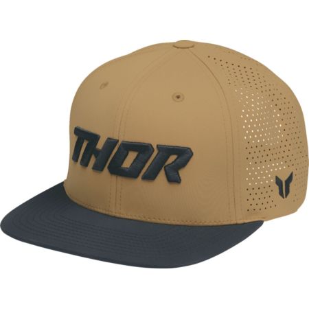 Czapka z daszkiem THOR CORP caramel/black