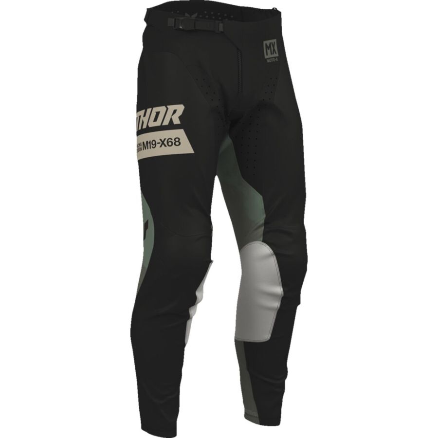 Spodnie THOR LAUNCHMODE BLEACH black/camo 28
