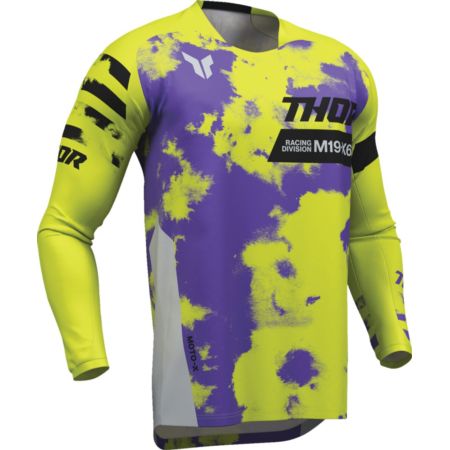 Bluza THOR LAUNCHMODE BLEACH gray/acid S