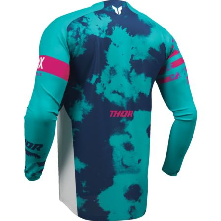 Bluza THOR LAUNCHMODE BLEACH white/aqua S