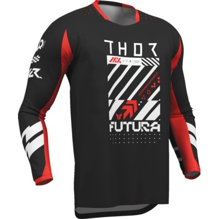 Bluza THOR LAUNCHMODE FUTURA black/red S