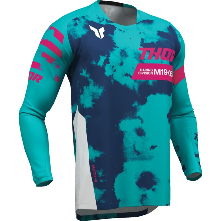 Bluza młodzieżowa THOR LAUNCHMODE BLEACH wh/aq 2XS