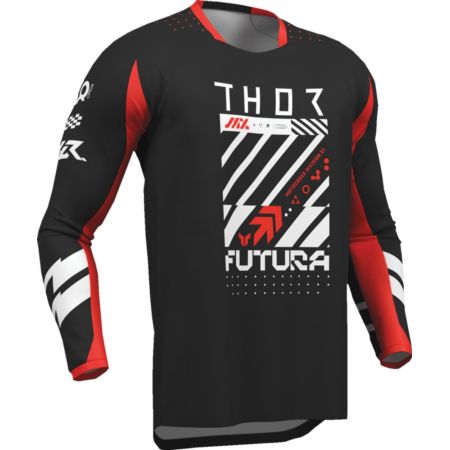 Bluza młodzieżowa THOR LAUNCHMODE FUTURA bk/rd 2XS