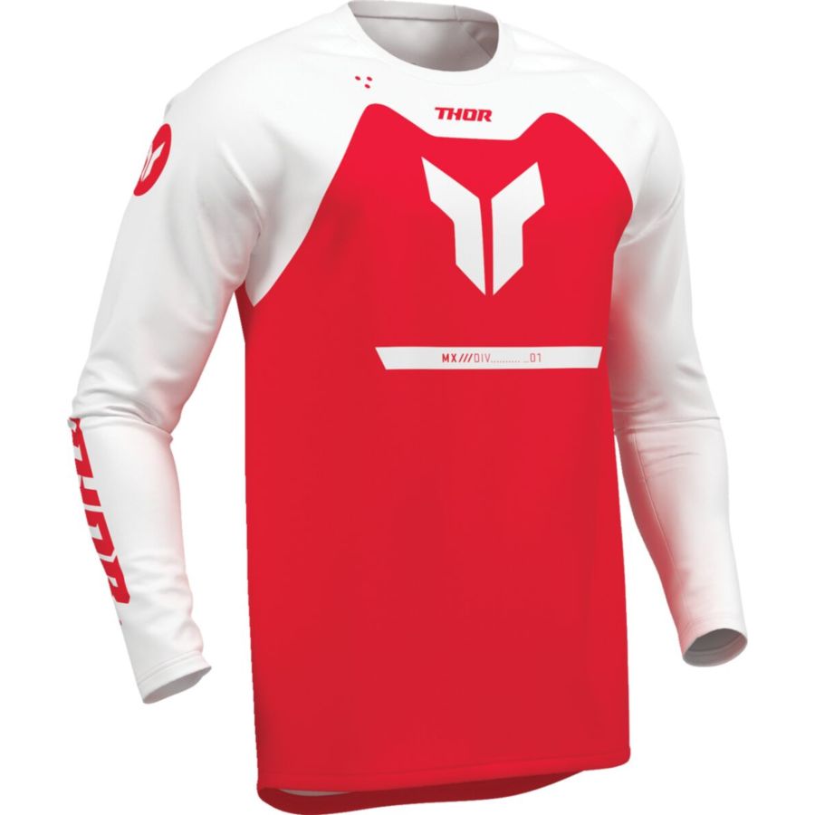 Bluza młodzieżowa THOR RIDEMODE MENACE YTH red 2XS