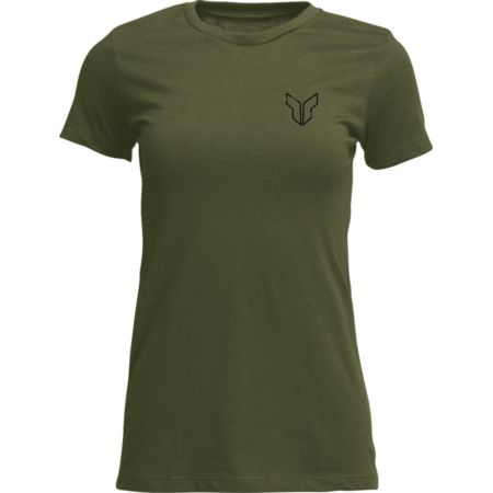 T-shirt damski THOR PATCHED UP military green S
