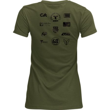 T-shirt damski THOR PATCHED UP military green S