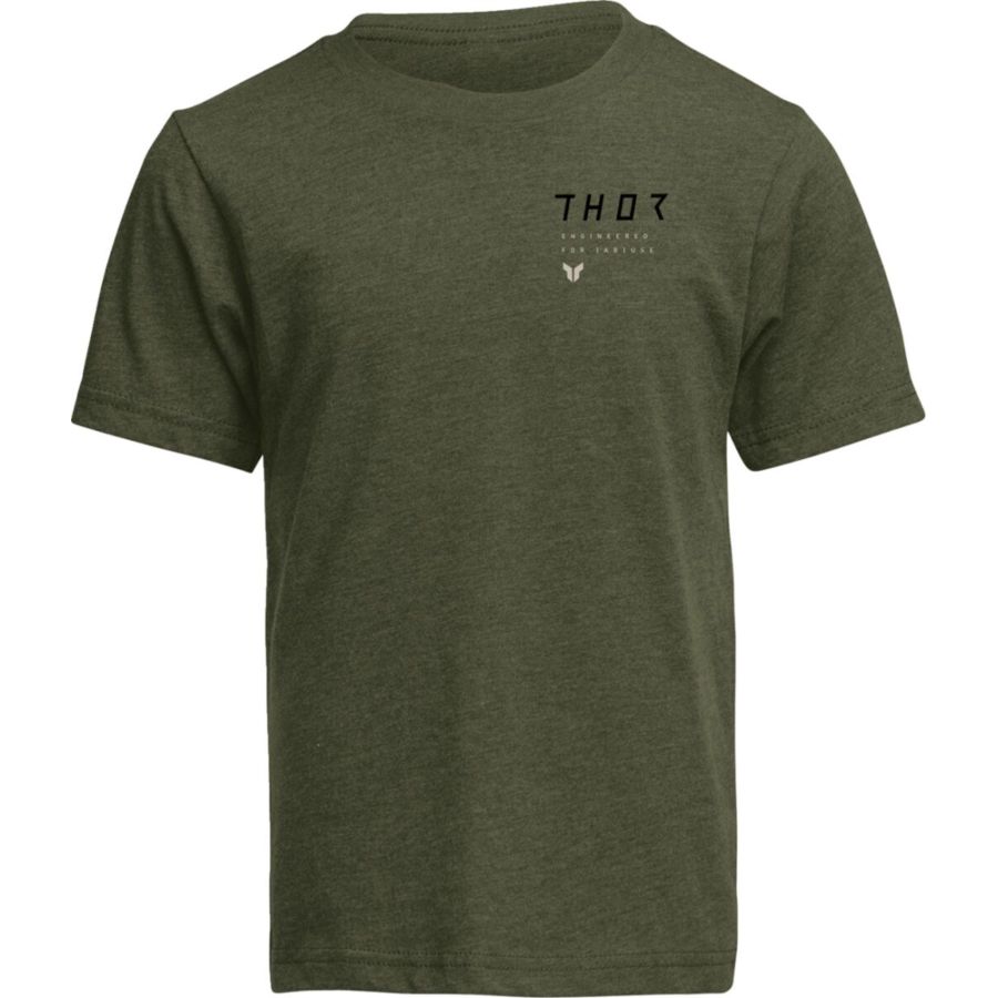 T-shirt młodzieżowy THOR STAMP olive XS