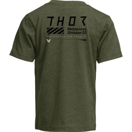 T-shirt młodzieżowy THOR STAMP olive XS