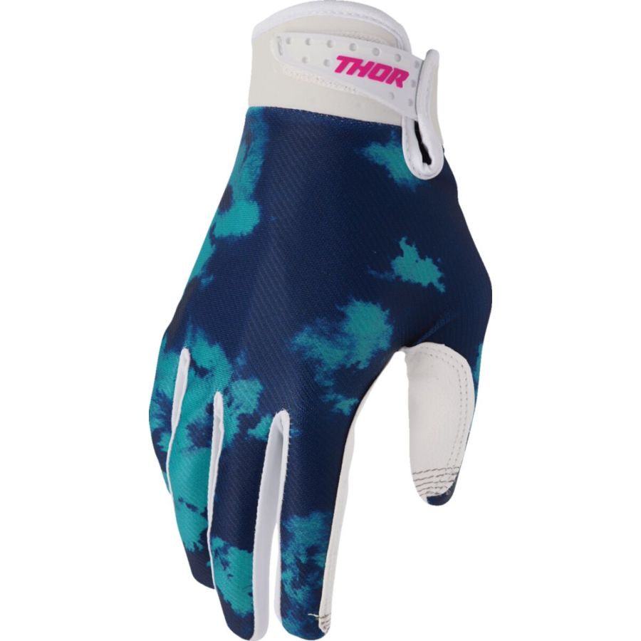 Rękawiczki THOR LAUNCHMODE BLEACH white/aqua XS