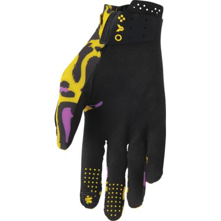 Rękawiczki THOR SPORTMODE CHEETAH yellow/purple XS