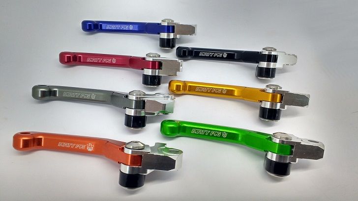 Dźwignia hamulca KAWASAKI/YAMAHA orange DIRTY PIG