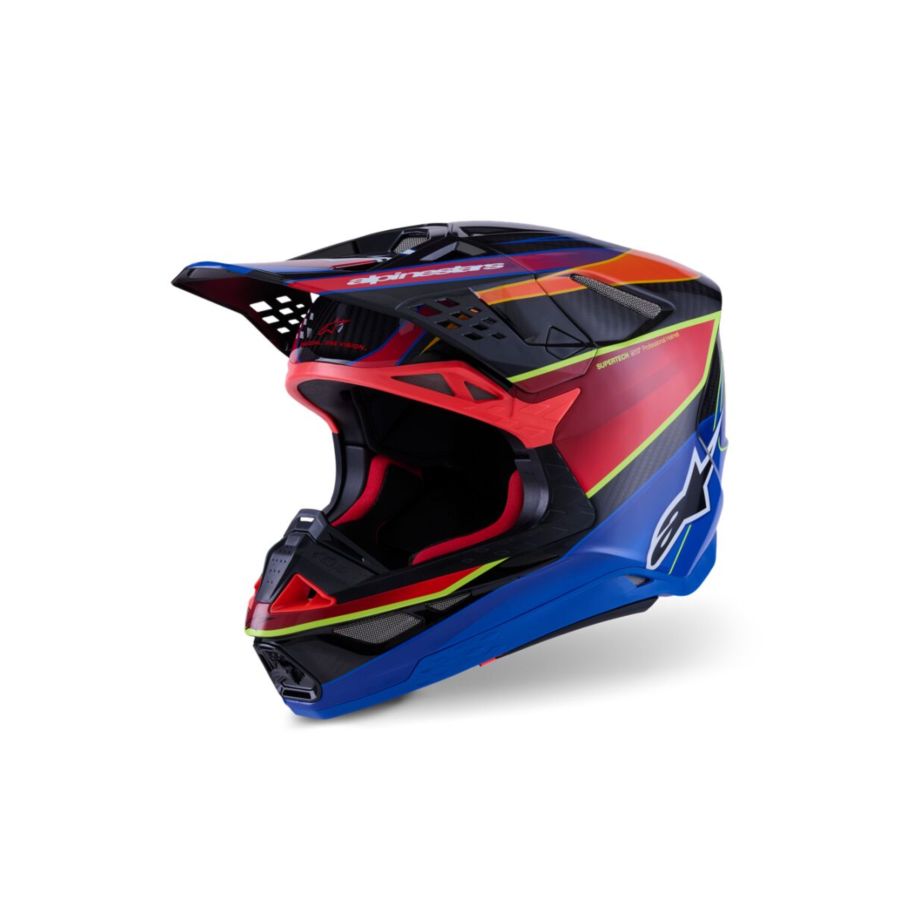 Kask ALPINESTARS SUPERTECH M10 ERA blu/rd/yllw 2XL Kask ALPINESTARS SUPERTECH M10 ERA blu/rd/yllw 2XL