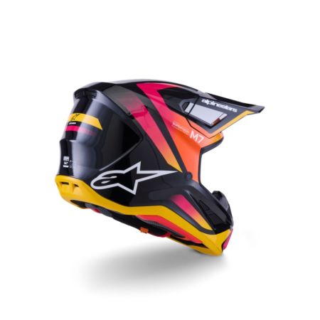 Kask ALPINESTARS SUPERTECH M7 RISE bk/yllw/pnk 2XL