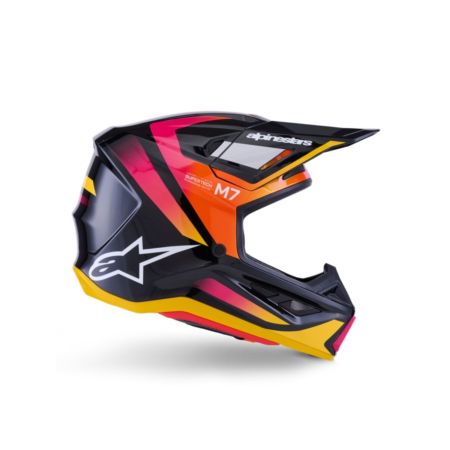 Kask ALPINESTARS SUPERTECH M7 RISE bk/yllw/pnk 2XL