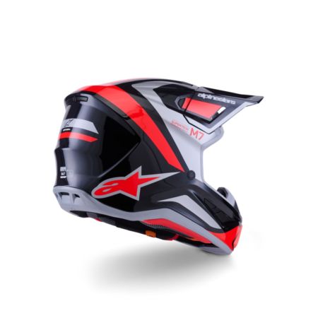 Kask ALPINESTARS SUPERTECH M7 RISE bk/rd/slvr 2XL