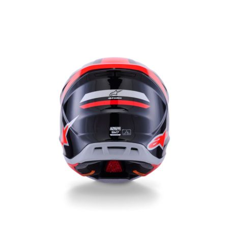 Kask ALPINESTARS SUPERTECH M7 RISE bk/rd/slvr 2XL