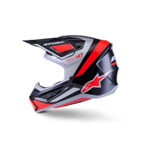 Kask ALPINESTARS SUPERTECH M7 RISE bk/rd/slvr 2XL